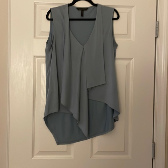 BCBGMAXAZRIA Blue Asymmetrical Tank size M - Picture 1 of 6